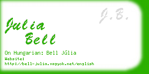 julia bell business card
